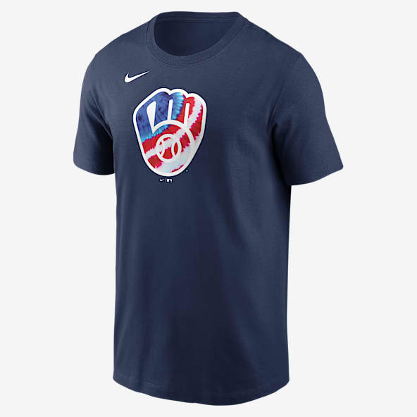 Nike Brewers Tシャツ ネイビー 新品タグ付き Nike Milwaukee Brewers T-Shirts in Milwaukee Brewers Team